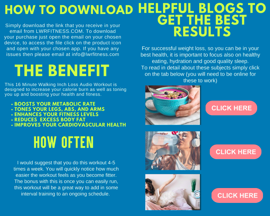 walking weight loss plan